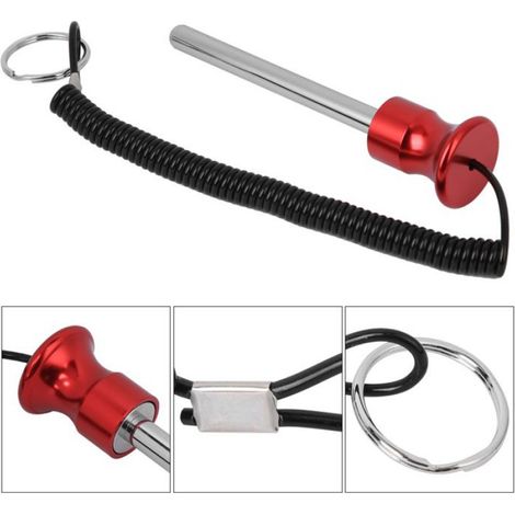 Goupille de pile de poids Broche de poids Goupille magnétique de pile de poids avec des sport machine Rouge (1/5)