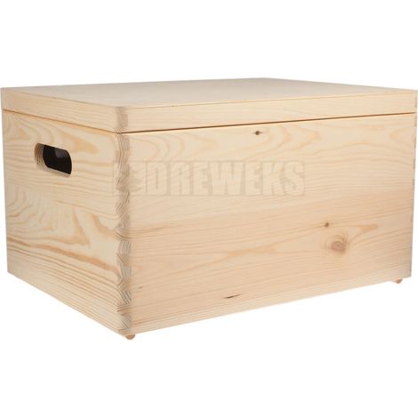 Große Aufbewahrungsbox mit Deckel und Schraubscharnieren