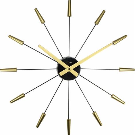 Horloge murale silencieuse en acier inoxydable vintage 58 cm - PANGIVO