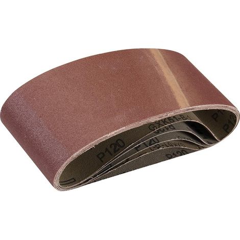 5 BANDES ABRASIVES 75 X 457 MM GRAIN 120 SILVERLINE 901495