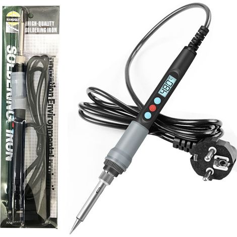 Soldering iron 90W precision electronic soldering iron, adjustable temperature 180-240°C, EU plug 220V, portable for professional hobbyists (1/5)