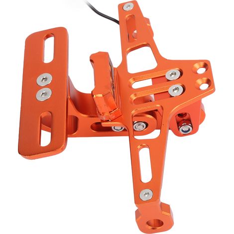Support de plaque d'immatriculation arrière avec éclairage orange pour moto Kawasaki Ninja 1000 KX (1/5)