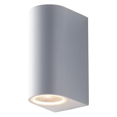 "Applique da esterno ONE in alluminio bianco biemissione 13 cm." (1/4)