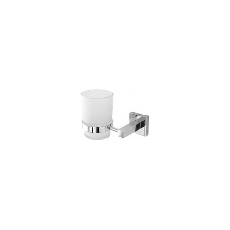 Feridras porta spazzolino rock cromall/vetro satinato arredo bagno 015403 (1/2)