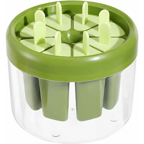 Moule à glaces, vert, en silicone, pour glaces maison (1/5)