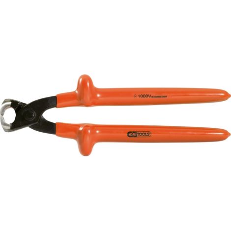 Tenaille isolée antistatique à taillant en bout, L.220 mm