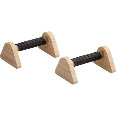 Parallèle en 2 Poignées De Pompes ParallèLes En Bois,PoignéEs Antidérapantes Barres Parallèles Pour L'IntéRieur Et L'Extérieur Pour La Calisthénie Handstands, Street Workout