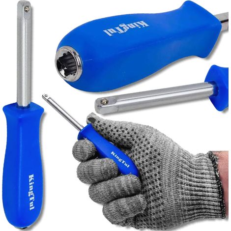 Impugnatura per chiave a bussola Kingtul da 1/4" 150 mm, impugnatura per cacciavite, chiave inglese, pomello per cacciavite (1/5)