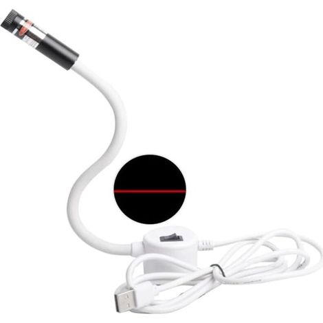 Lampe de matelassage magnétique pour machine à coudre, guide de vision laser pour couture, fixation magnétique réglable, mains libres de précision pour la couture et le matelassage (1/5)