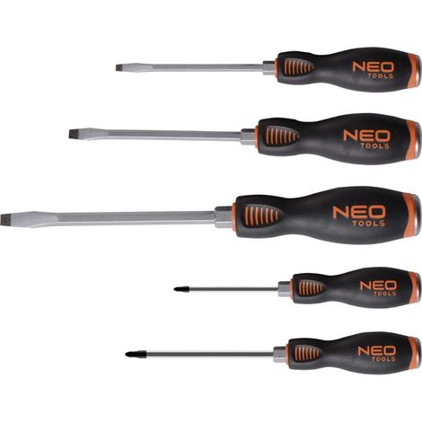 NEO TOOLS - Tournevis à chocs S2, lot de 5 - Professionnel (1/3)