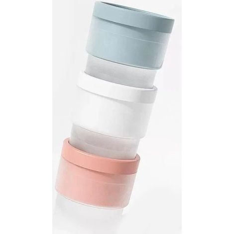 Ice Ball Mould - 3 Stuks - Ice Ball Maker - silicone + plastique - Fabriquez vous-même des boules de glace 6cm - Réutilisable - À utiliser pour Gin, Whisky & cocktails - Moules à glaçons - Blauw, Roze (1/5)