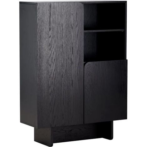 Bahut Haut Design "Tyreso" 110cm Noir