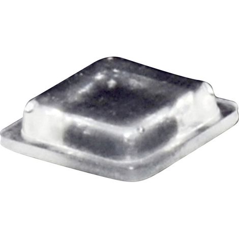 TOOLCRAFT PD2100C Gerätefuß selbstklebend, quadratisch Transparent (L x B x H) 10 x 10 x 2.5 mm 1 St