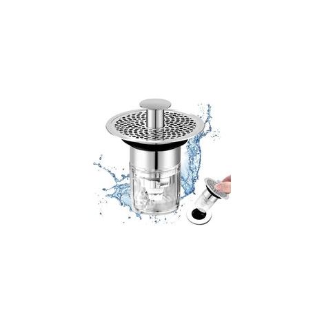 Desagüe universal para lavabo, desagüe para lavabo con válvula de retención, desagüe para lavabo con filtro antiobstrucción, desagüe universal para lavabo con electroválvula de 3438 mm