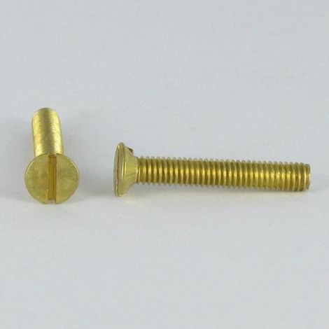 Vis métaux Laiton Tête fraisée Fendue M8X40-10 pièces