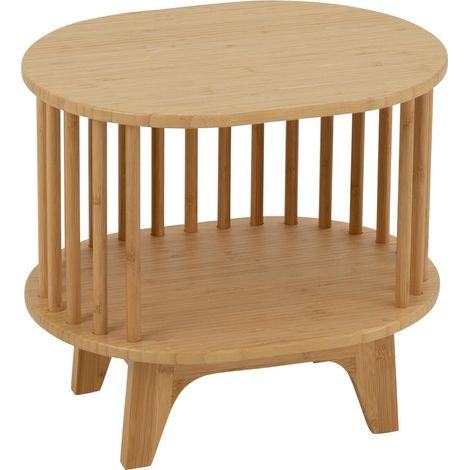 Table de Chevet en Bambou "Live" 46cm Naturel (1/5)