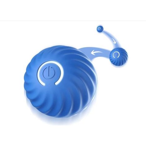1 unité Balle interactive pour chien, silicone durable, balle roulante intelligente, jeu intérieur stimulant (1/4)