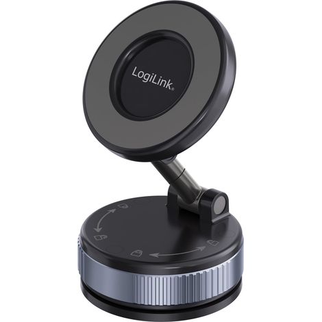 Support magnétique pour téléphone avec ventouse, réglable et pliable (1/5)