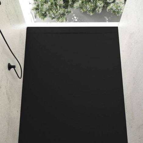 Plato de ducha resina COVER negro  80x100cm