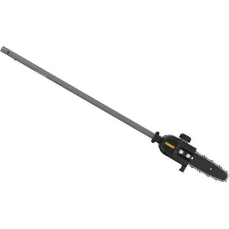 Dewalt – Tête d'élagueuse sur perche combisystème 54V DCMASPS5N – Rallonge 2.7m – Crochet longue portée – Guide 20cm pour coupe 15cm (1/6)