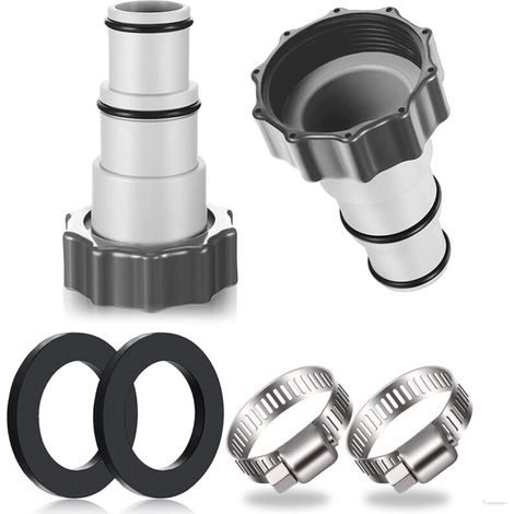 2PCS Pool Hose Adapter, Pool Adapter, Adapter for Intex Pool, Pool Hose Adapter, Pump Hose Adapter, Pool Hose Connector Ø 32 and 38 mm