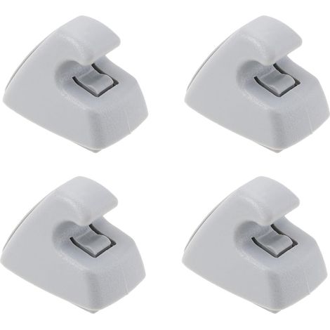 Windabweiserhaken – 4er-Set – Grauer Kunststoff – Dach- und Sonnenblendenmontage – Kompatibel mit Chevrolet Cruze – Art.-Nr. 95994975 (1/5)