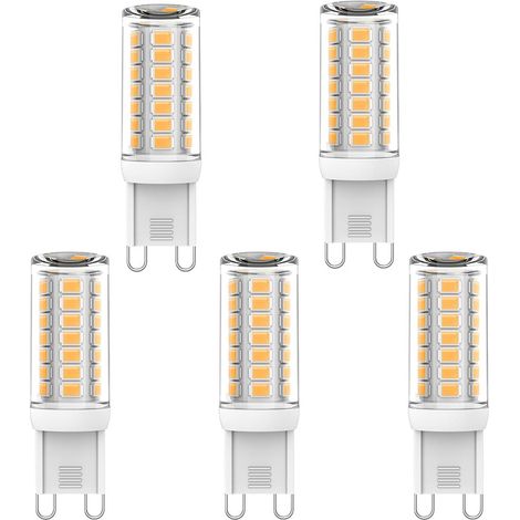 5 LED G9-Lampen – 3W – 230V – 320 lm – 3000K Warmweiß – Energiesparende helle Kronleuchterlampen (1/5)