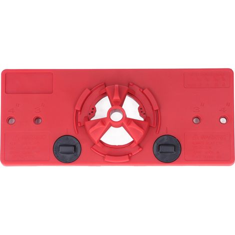 Kit de perçage et de positionnement pour porte d'armoire avec charnière invisible, 35 mm, comprend 2 serre-joints en F pour le travail du bois, rouges. (1/5)