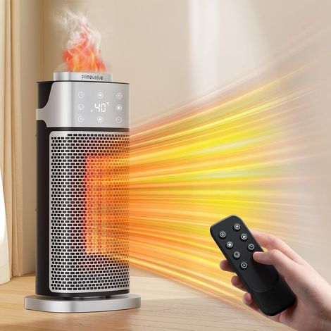 2000W Radiateur soufflant avec Humidification, Chauffage Electrique Soufflant Economique avec Thermostat, Minuterie 1-12H, Mode éco, Chauffe Céramique Faible Bruit pour Chambre et Bureau (1/5)