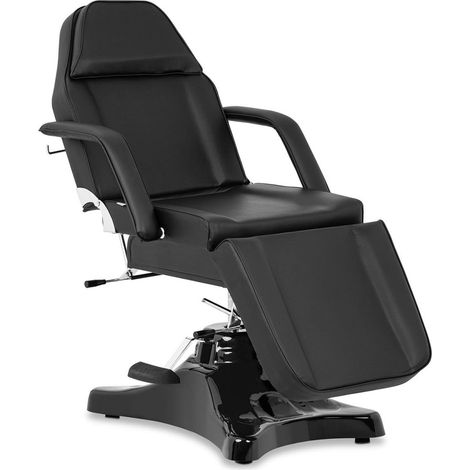 Sillón de belleza Capacidad: 200 kg Giratorio de 360° Cómodo acolchado Altura ajustable negro 140001628