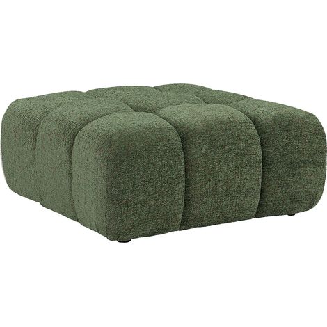 Pouf in tessuto melange verde - FACIVIL (1/3)
