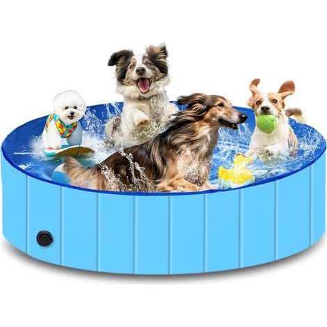 Hundepool 160x30cm Faltbar Wasserdicht Rutschfest Taft Garten Camping (1/5)