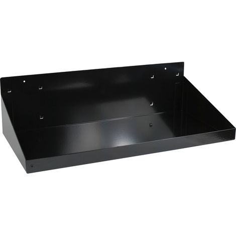 ADB Lochwand Ablageboden, Metall Ablage B500xT250mm, RAL 9005 (1/2)