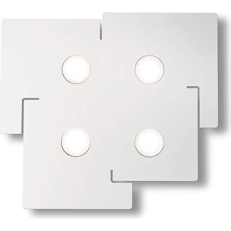 Ideal Lux Totem - Plafonnier 4 Lumières Blanc (1/2)