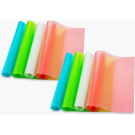 8 piezas de 45 cm x 29 cm, alfombrilla antideslizante antibacteriana y antimanchas para refrigerador, base de refrigerador, cojín, alfombrilla para armario, alfombrilla para zapatos, alfombrilla para (1/5)