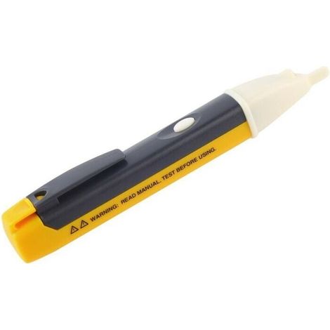 Stylo de test de tension stylo détecteur de testeur de tension électrique sans contact avec lumière LED (pas de batterie) stylo testeur de tension d'instrument de mesure (1 pièces)-- (1/5)