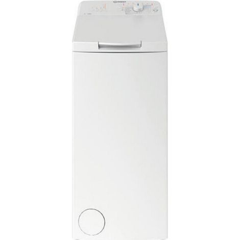 Indesit – Lave-linge top 6 kg – Classe énergétique C – Vitesse d'essorage 1200 tr/min – 12 programmes – BTWL6240FRN