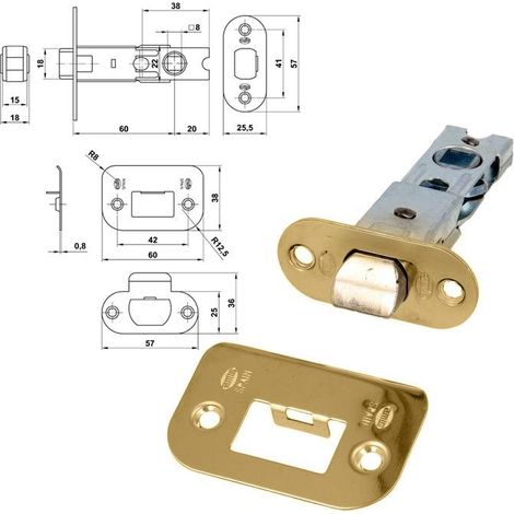 AMIG PICAPORTE    9 60 TUBULAR LATONADO