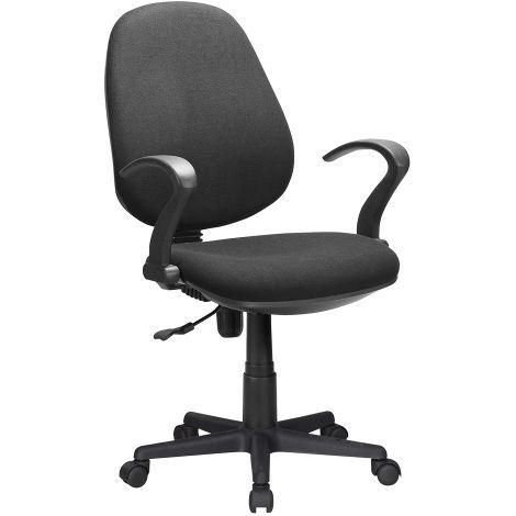 SEDIA DA UFFICIO nero - cm 60 x 58,5 x h. 90,5 / 102