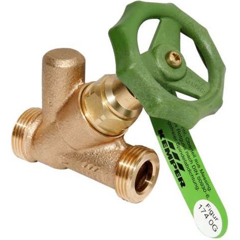 Sonderangebot KEMPER-Standard Freistromventil Absperrventil DN40 1 3/4"AG ohne Entleerung 1740G04000