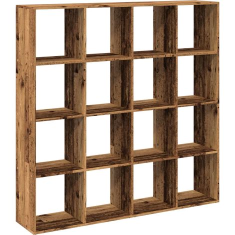 Maison Exclusive - Libreria Legno Antico 137,5x29x137,5 cm in Legno Multistrato
