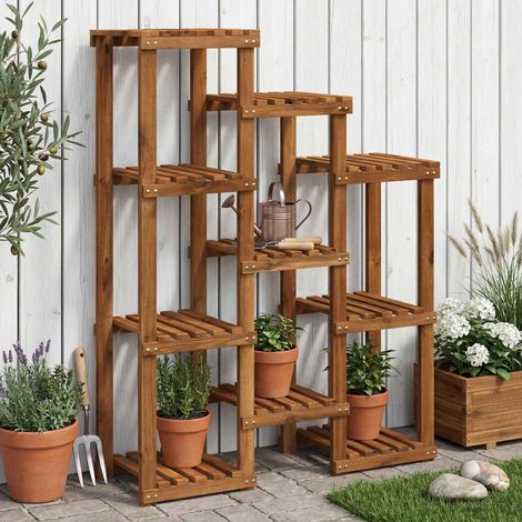 vidaXL Soporte de plantas Natural 85 x 30 x 114,5 cm (1/5)