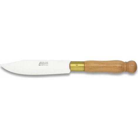 Mam Küchenmesser, Messinghülse, Mango Klinge aus Holz, 13,2 cm, rostfreier Stahl, 17410