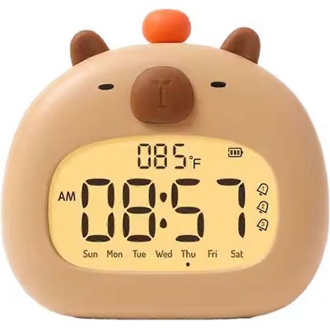 Réveil LED avec veilleuse, minuteur multifonction, alarme de réveil, décoration de bureau koala pour chambre d'enfant, cadeau pour enfant (1/5)