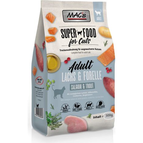 MAC's Cat  Adulto  Paquete de 300 g - Trucha Salmón 300 g