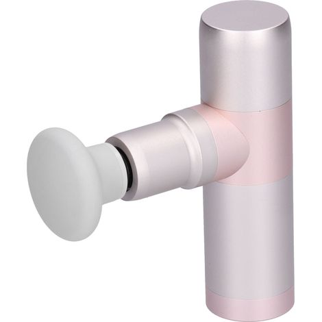 Mini masseur portable électrique rechargeable USB, appareil de massage musculaire pour soulager la fatigue, relaxation des tissus, couleur rose, format compact. (1/5)