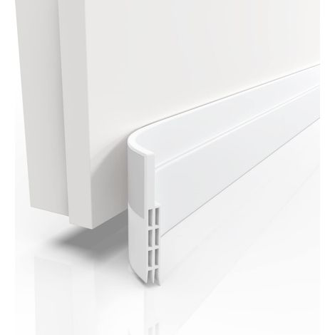 - Bas de Porte Isolant 100cm Blanc - Isolation Porte Adhésif Extra Fort - Boudin de Porte Isolant Froid maximale - Bas de Porte Anti Bruit (1/5)