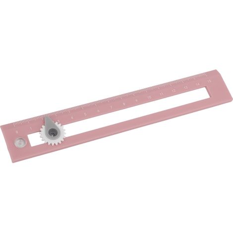Compas règle 2 en 1, outil de dessin précis pour étudiants, règle droite et compas, matériel scolaire rose, instrument de géométrie double usage, fournitures de traçage. (1/5)