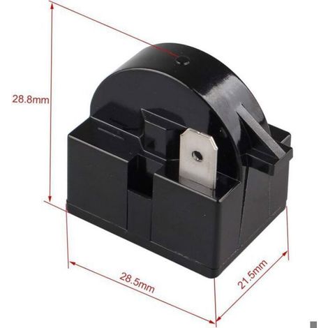 Relais De Démarrage PTC - 15 Ohm - 220 V - Pour Réfrigérateur Congélateur Compresseur - Noir - Lot De 2 (1/4)