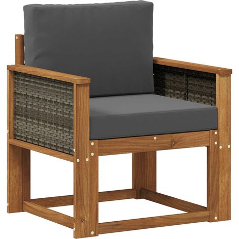 Maison Exclusive - Outdoor Mittelsofa Massivholz Akazie Natur